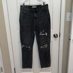NWT PacSun Women's Mom Jeans size 27 black
